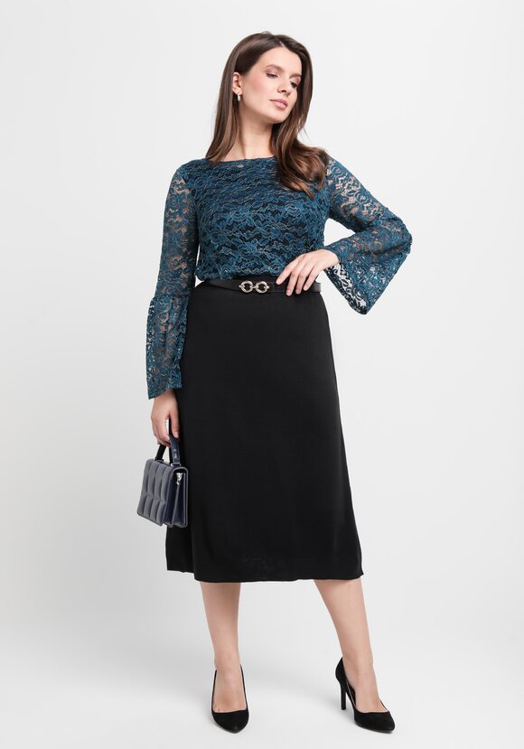 Блуза из гипюра с майкой шир.  580, рис. 22