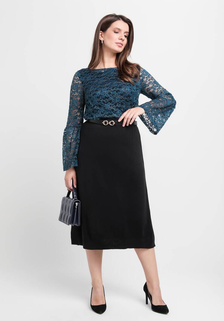 Блуза из гипюра с майкой шир.  750, рис. 22