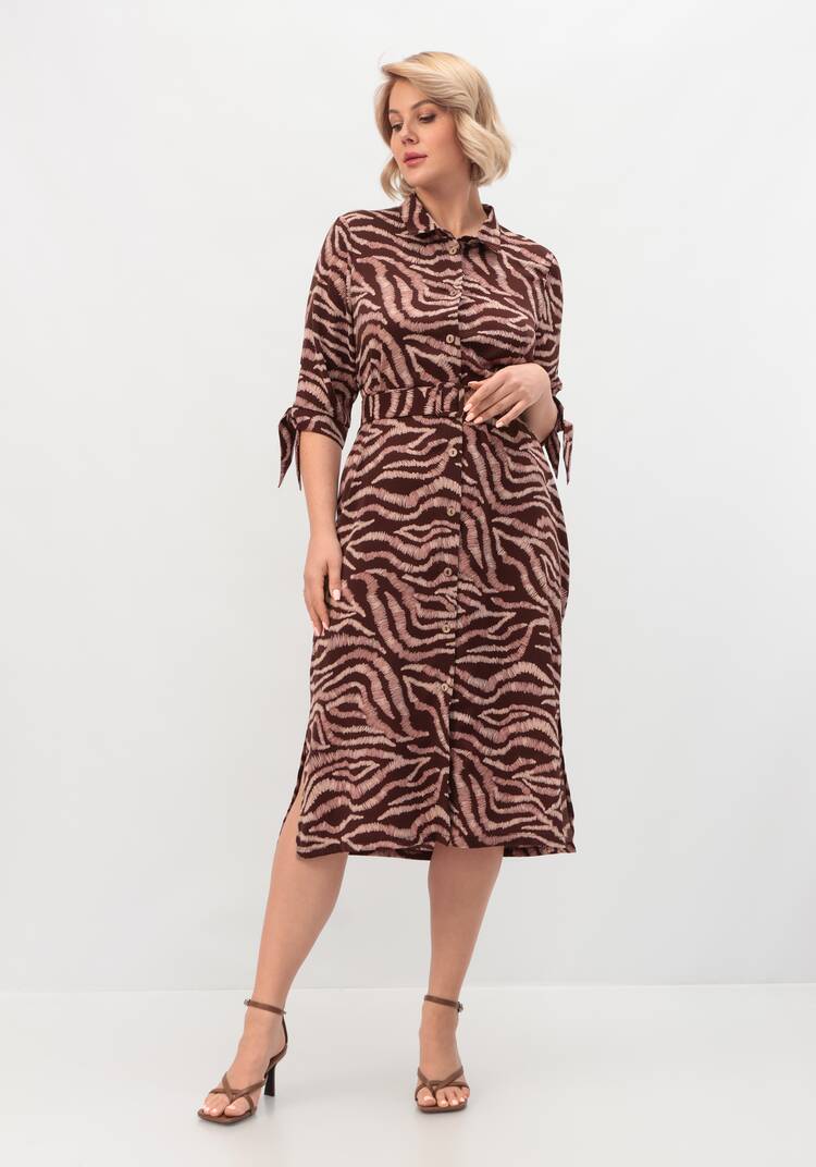 Платье-рубашка прямого силуэта с разрезами шир.  750, рис. 8