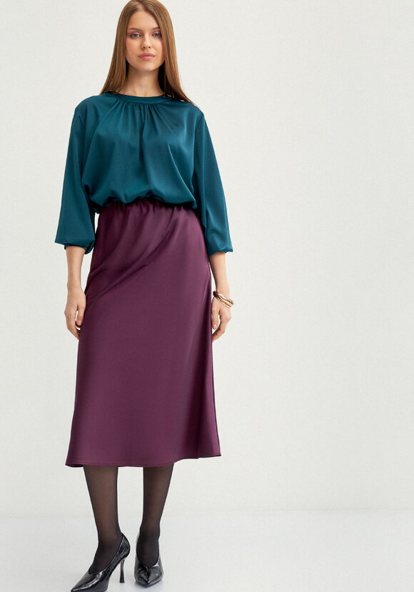 Юбка с резинкой в поясе cвободная шир.  580, рис. 15