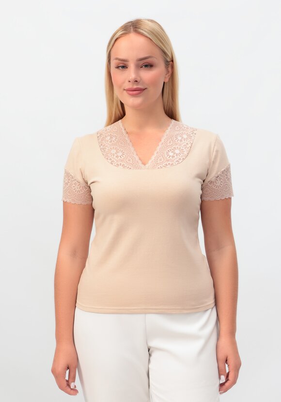 Майка женская с кружевом Радмила шир.  580, рис. 11