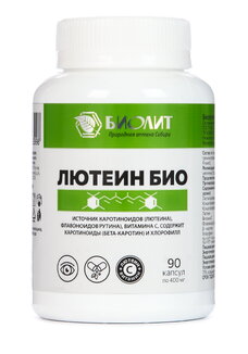 Лютеин Био для глаз с листьями крапивы