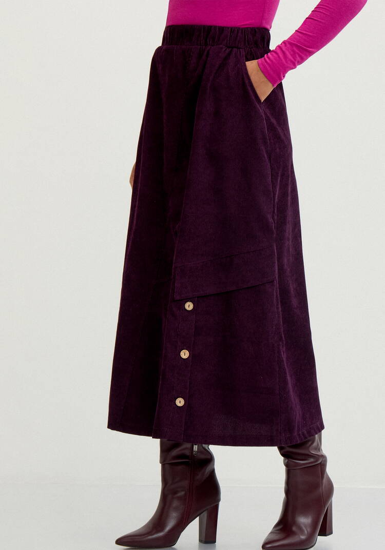 Юбка с декоративными пуговицами и клапаном шир.  750, рис. 2