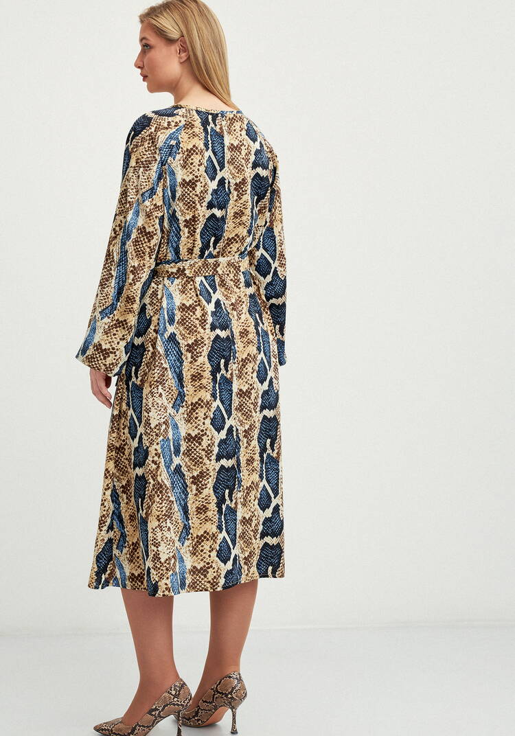 Платье с анималистичным принтом Дана шир.  750, рис. 3