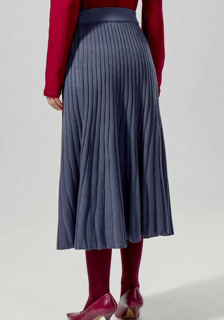 Юбка-плиссе на резинке ниже колена шир.  750, рис. 11