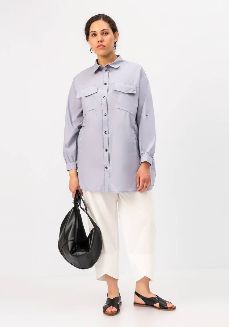 Рубашка на кулиске с резинками шир.  750, рис. 19