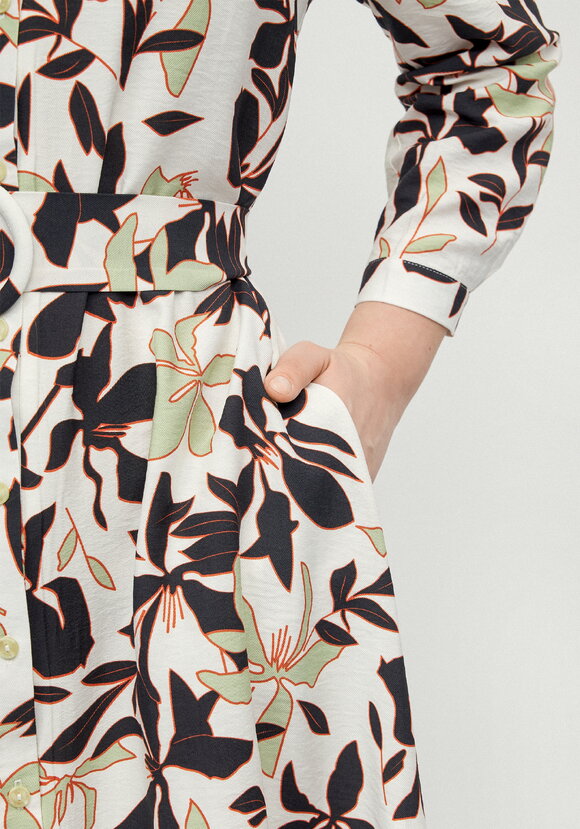 Платье-рубашка с принтом на поясе Вивьен шир.  580, рис. 13