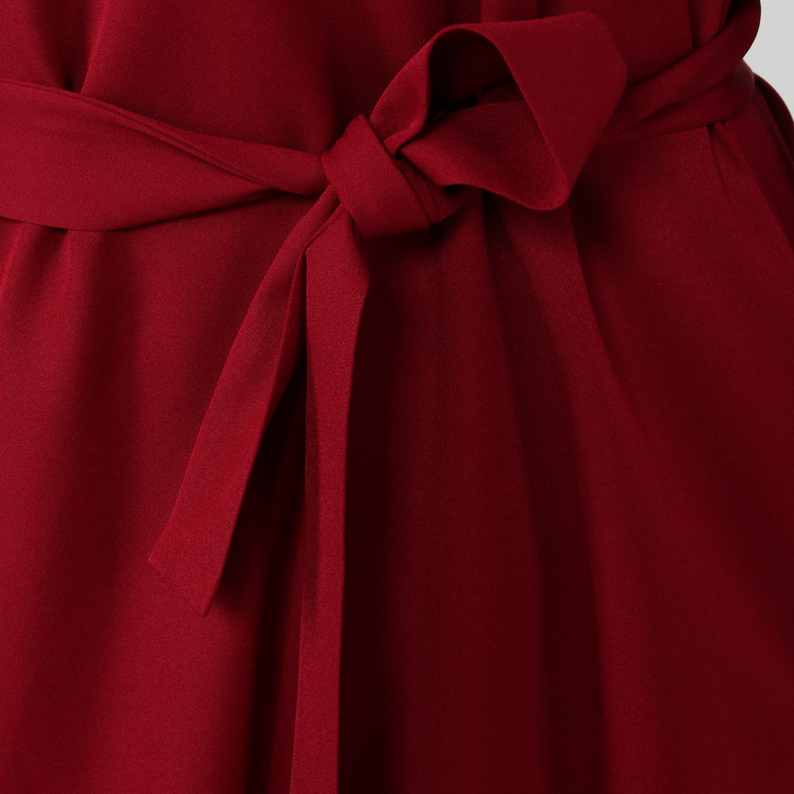 Платье с поясом и длинным рукавом Elletto Life, размер 48, цвет красный - фото 7