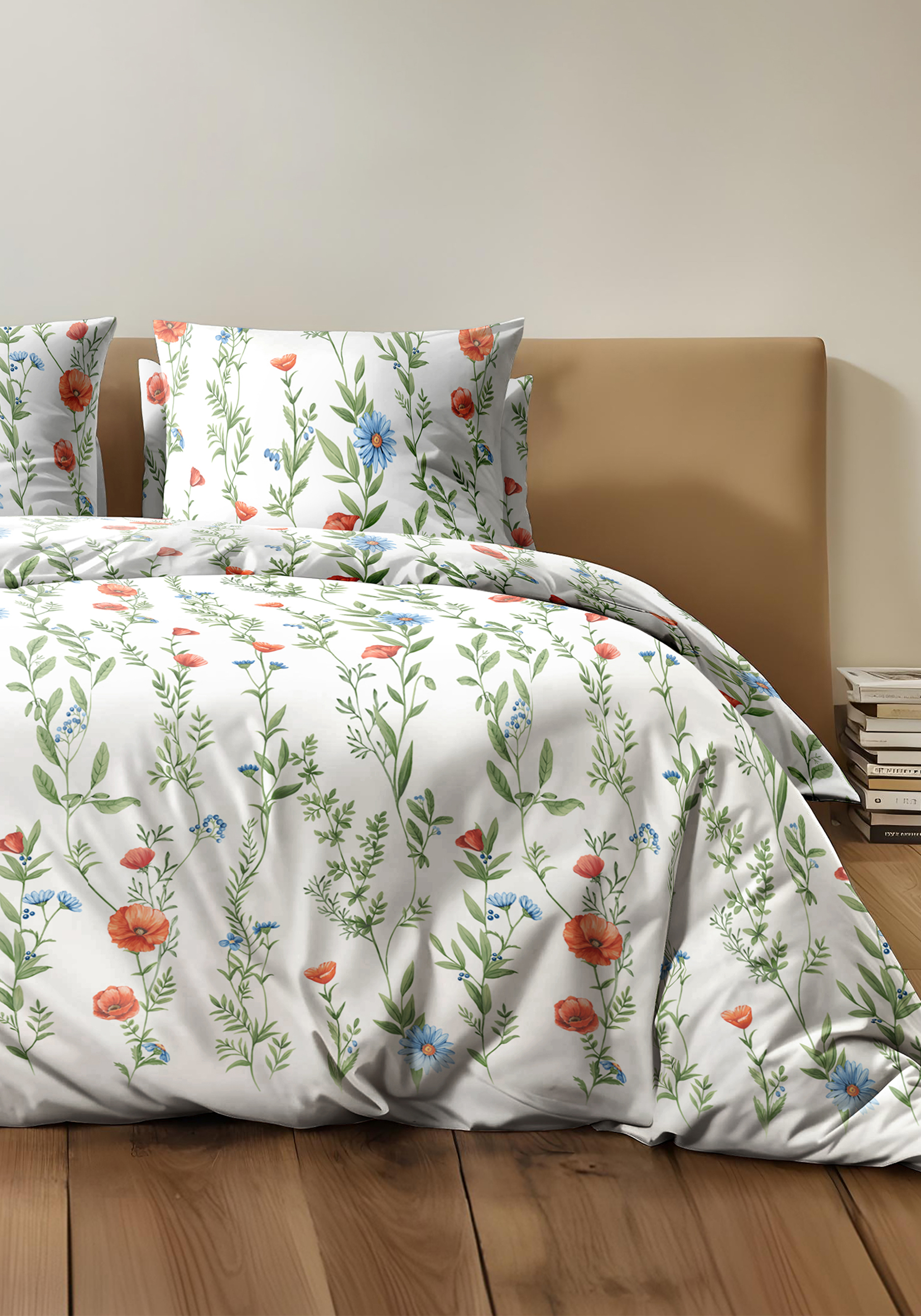 

КПБ поплин "Хорошо дома", Зеленый