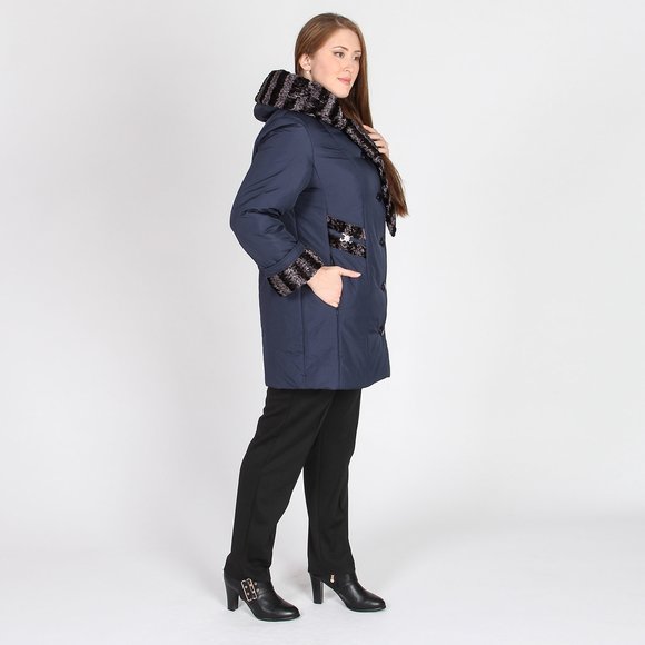 Куртка с декоративными вставками шир.  580, рис. 12