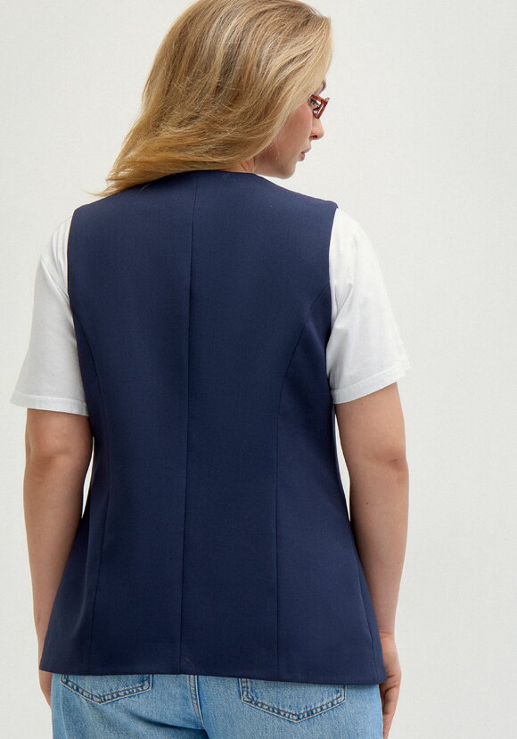 Жилет классический на подкладке шир.  580, рис. 12