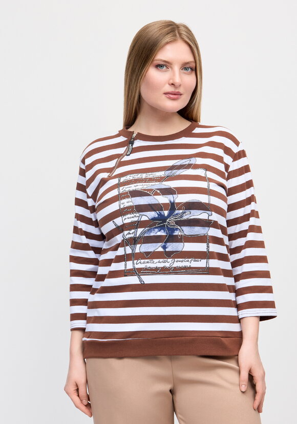 Свитшот в полоску Французский шарм шир.  580, рис. 4