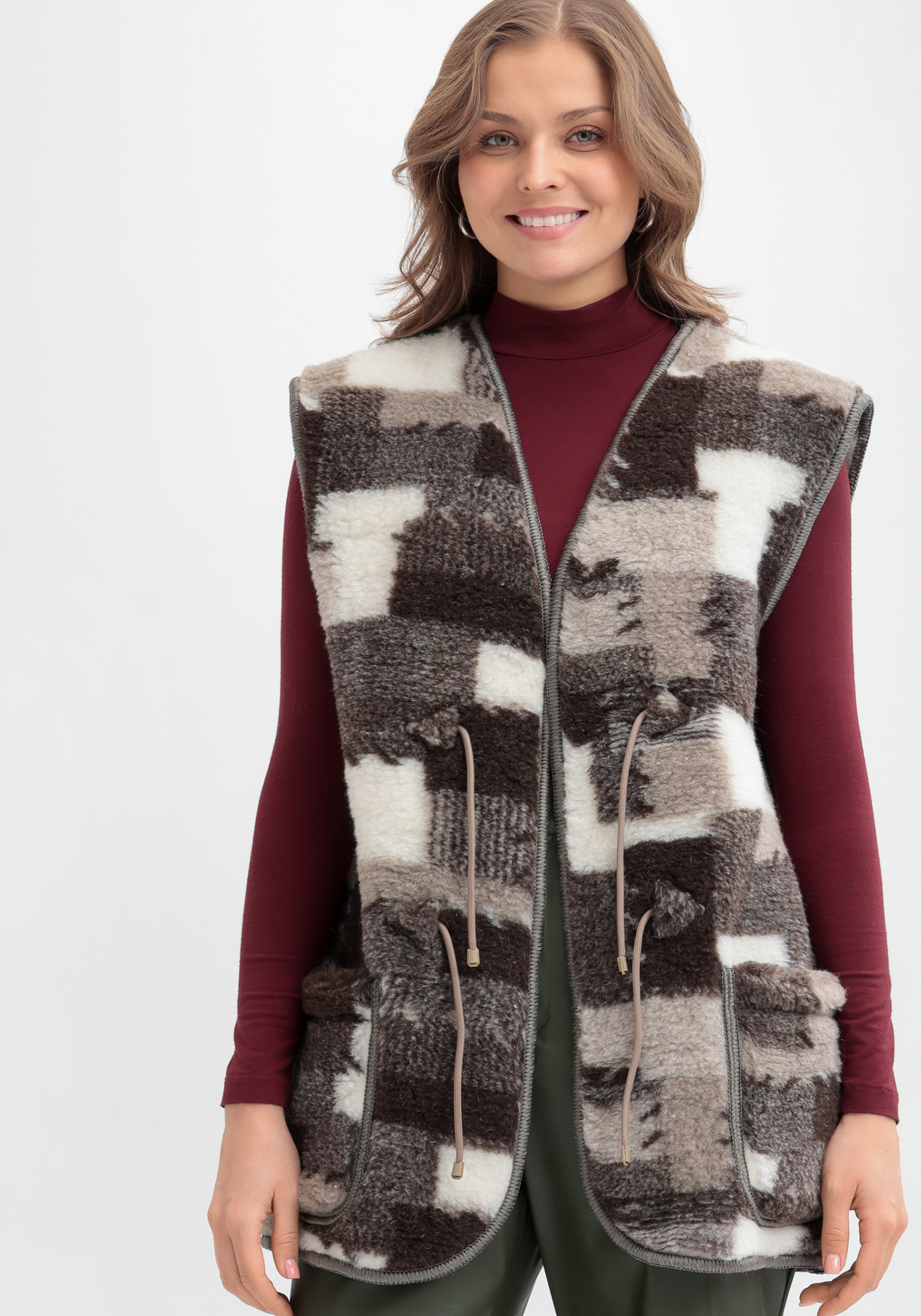 

Жилет из овечьей шерсти "Меринос", Лоскут