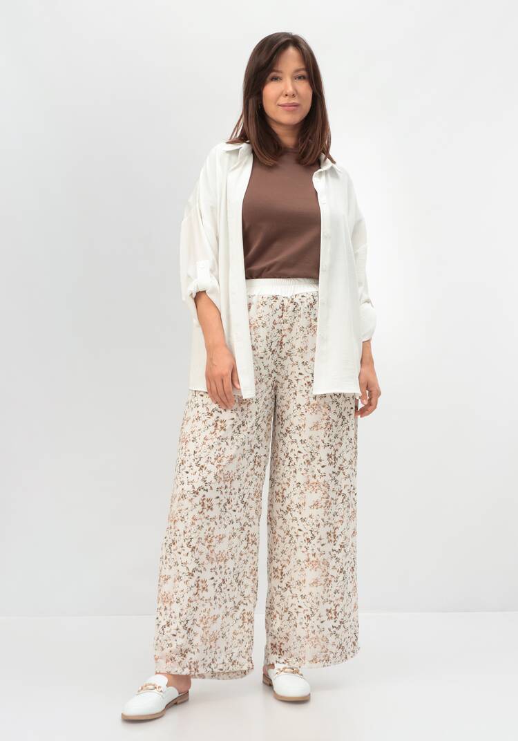 Брюки с резинкой на талии прямые шир.  750, рис. 32