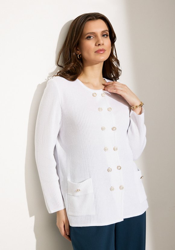 Жакет на пуговицах с жемчугом шир.  580, рис. 18