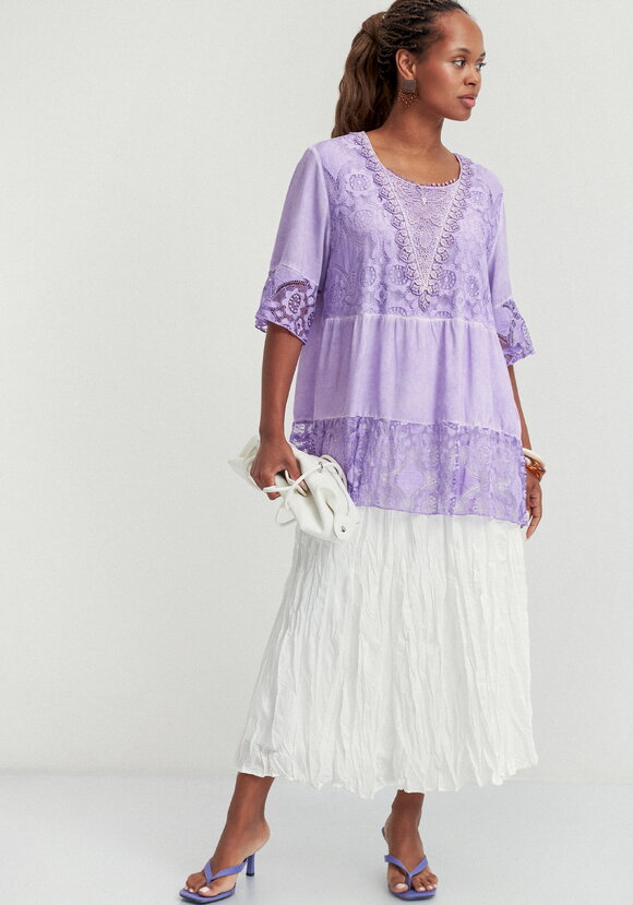 Туника ярусная кружевная шир.  580, рис. 17