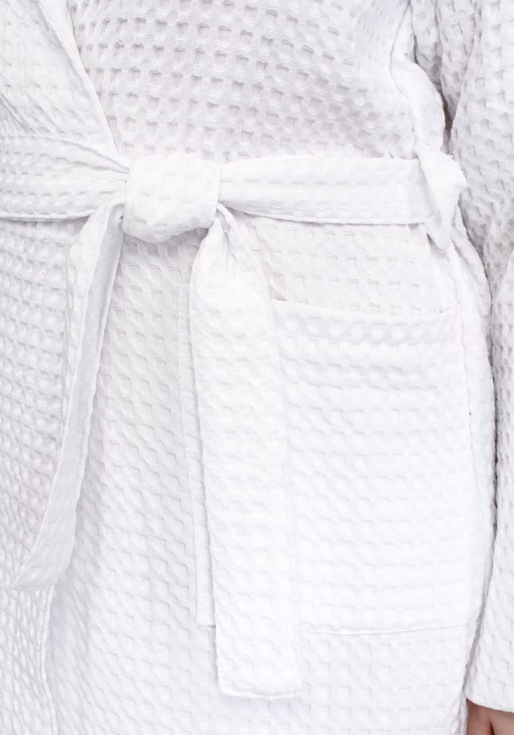 Халат вафельный в крупную клетку шир.  580, рис. 2