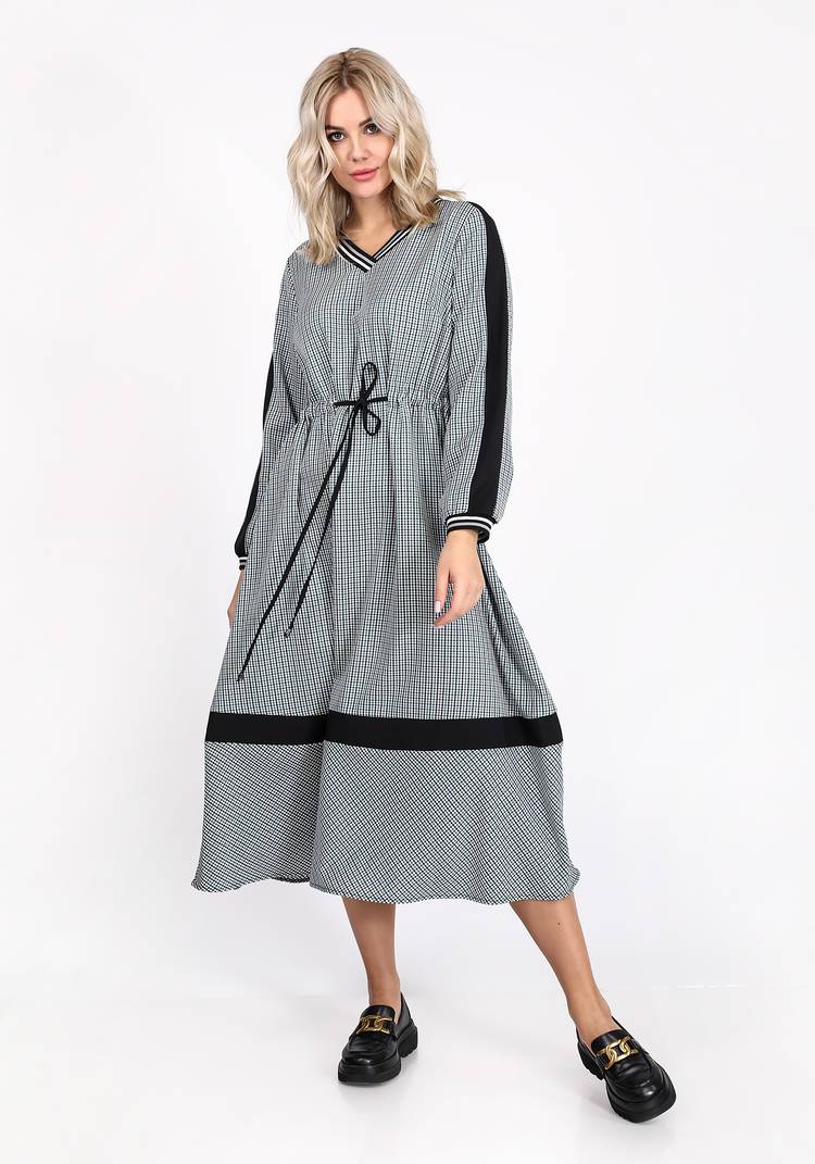 Платье миди с кулиской на талии шир.  750, рис. 5