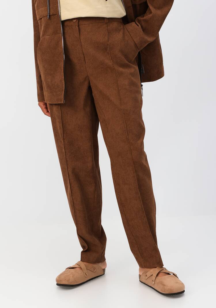 Брюки-бананы вельветовые с карманами шир.  750, рис. 22