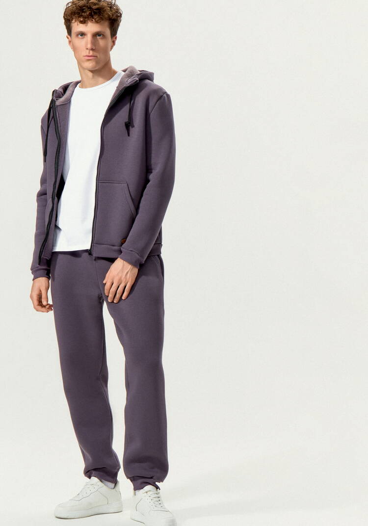 Брюки утеплённые из футера на резинке шир.  750, рис. 14