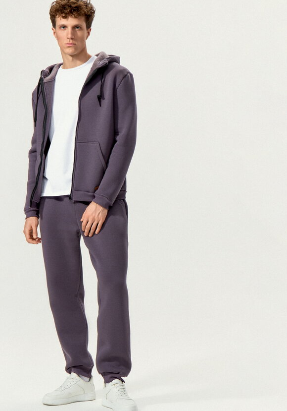 Брюки утеплённые из футера на резинке шир.  580, рис. 14