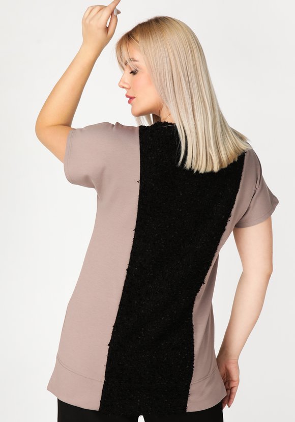 Туника с отделкой  по полочке Персефона шир.  580, рис. 6