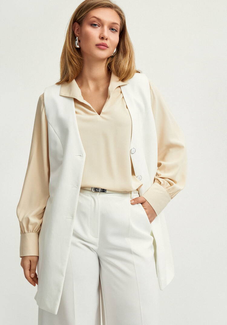 Блуза со сборкой на кокетке шир.  750, рис. 16