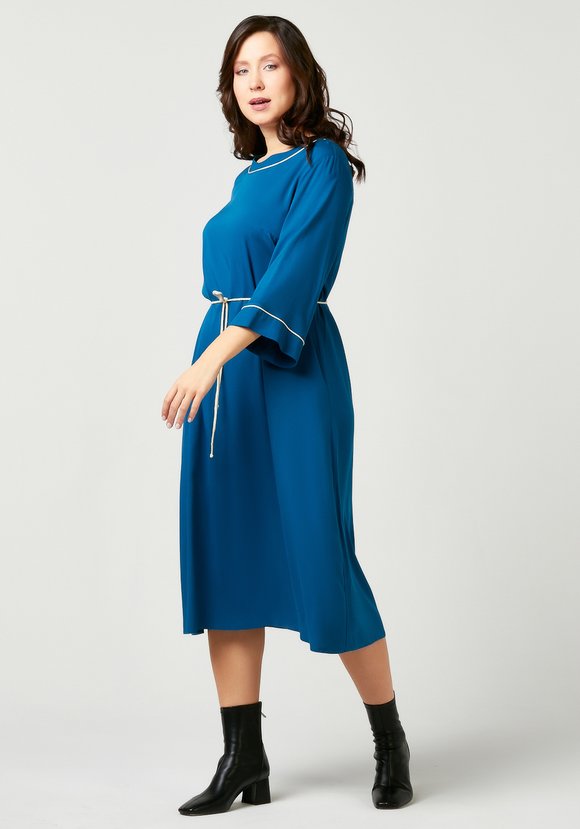 Платье миди с кантом шир.  580, рис. 12