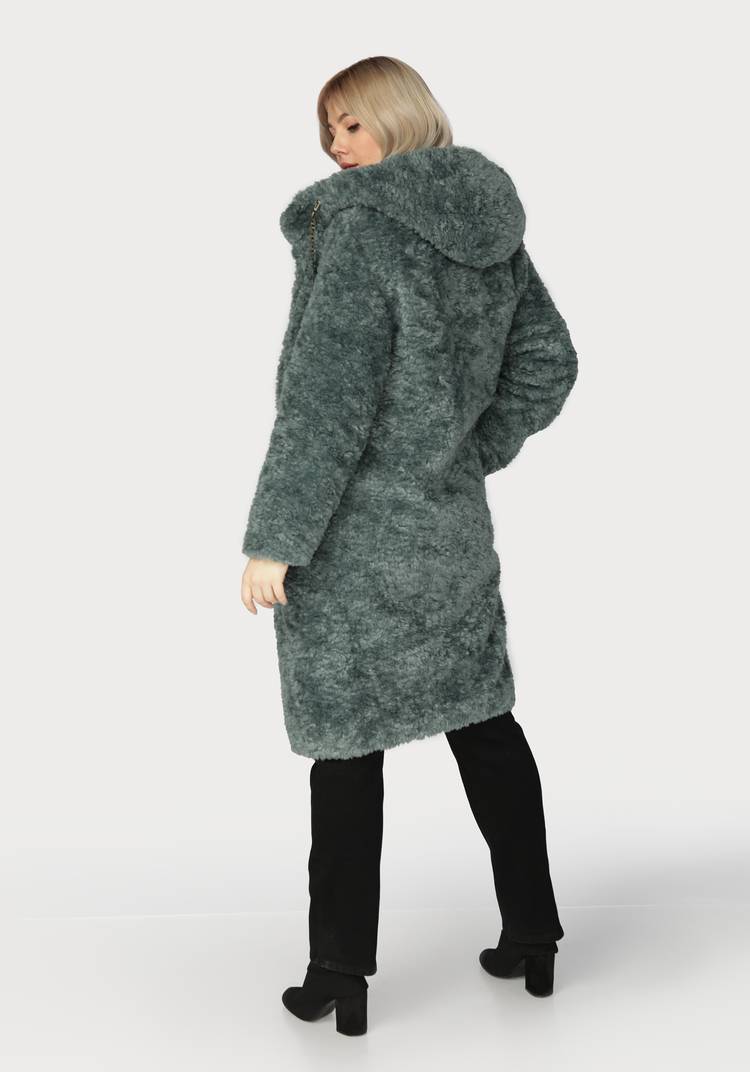 Пальто из шерсти мериноса с капюшоном шир.  750, рис. 21