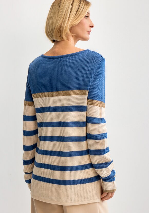 Джемпер в полоску с метанитью шир.  580, рис. 4