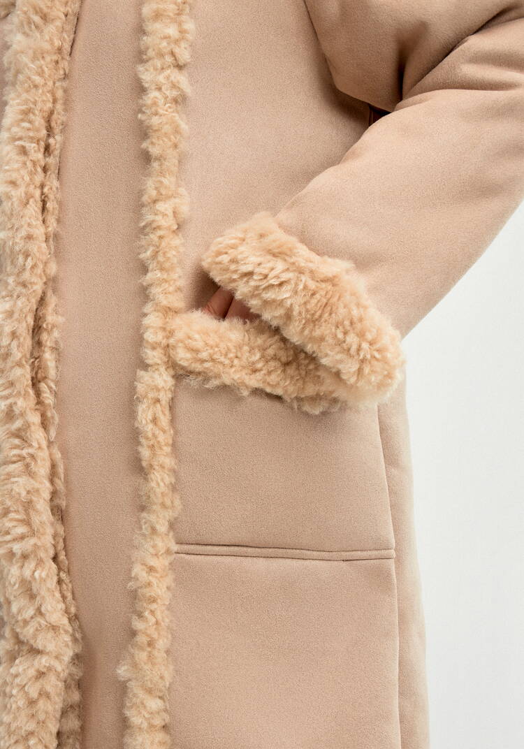 Полупальто с экомехом Раиля шир.  750, рис. 7