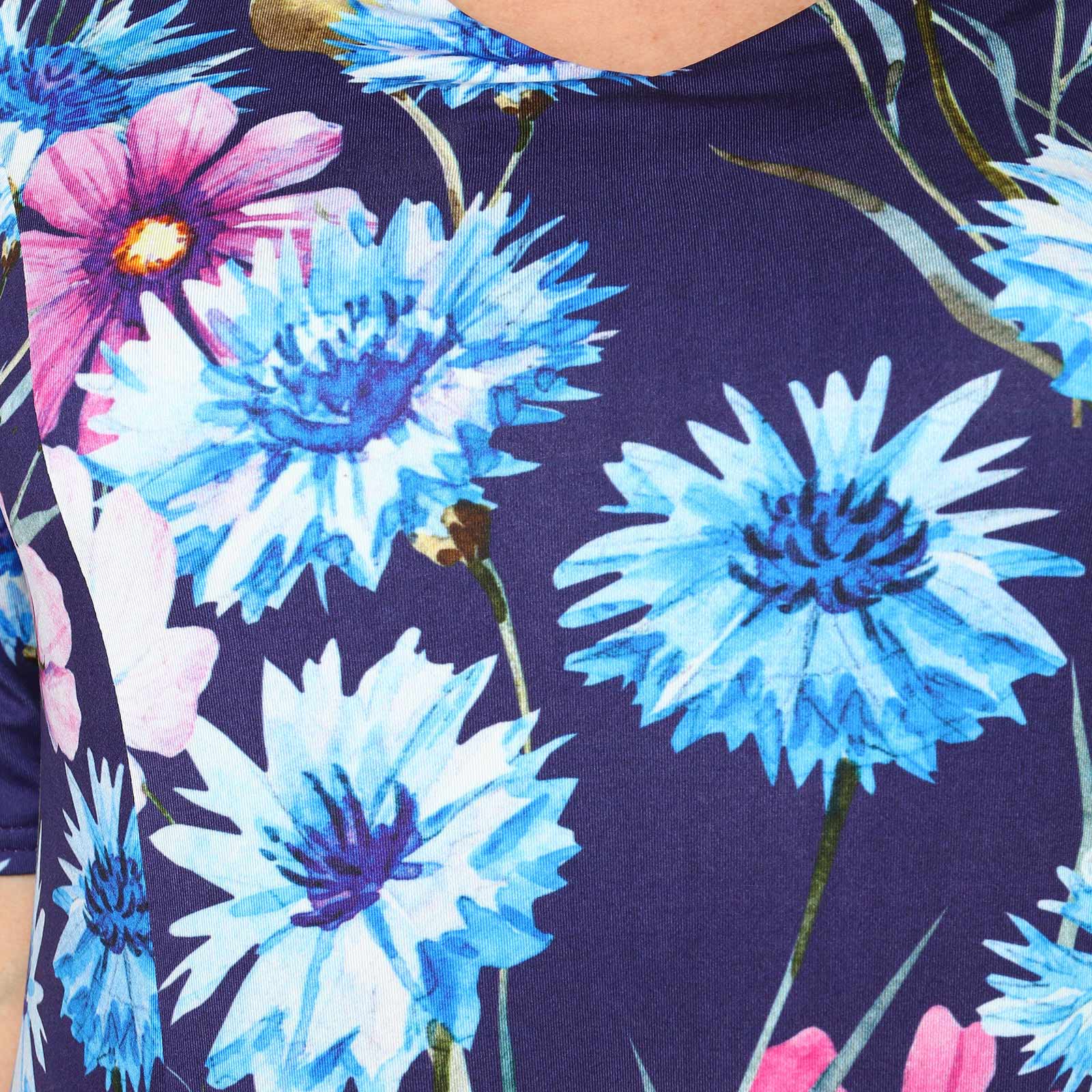 Платье с расклешенной юбкой и принтом "цветы" Bianka Modeno, размер 46 - фото 5