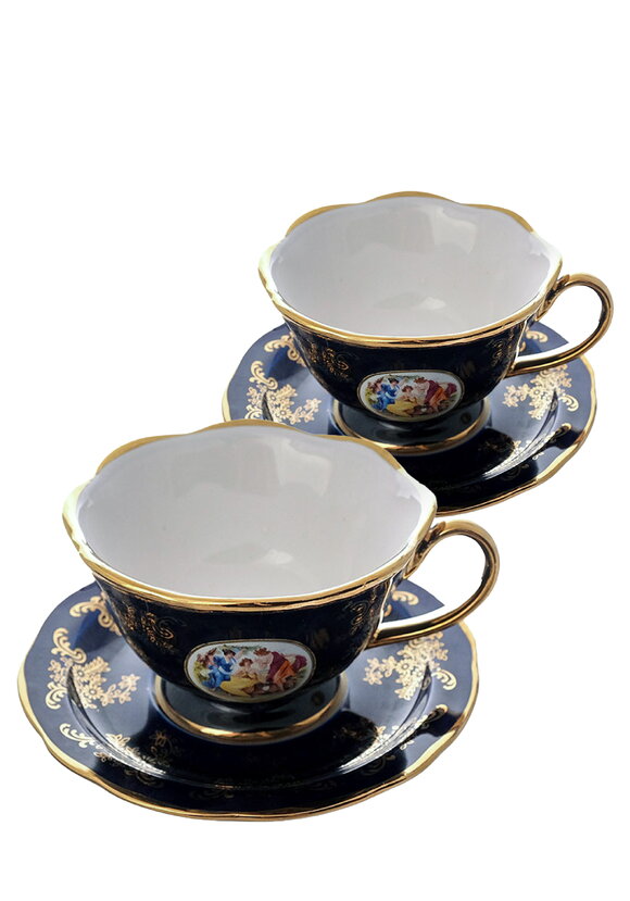 Чайная пара кобальт Мадонна, 2 шт. шир.  580, рис. 10