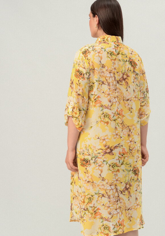 Рубашка удлинённая с цветочным принтом шир.  580, рис. 20