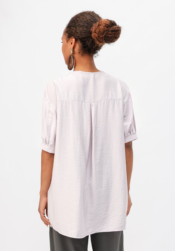 Блуза свободная с декоративными завязками шир.  580, рис. 3