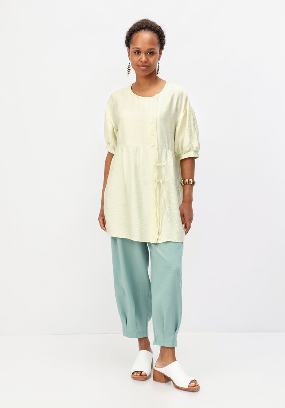 Блуза свободная с декоративными завязками шир.  580, рис. 16