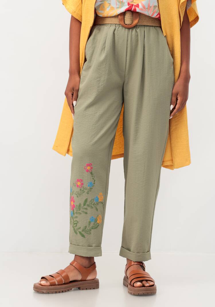 Брюки-бананы с принтом шир.  750, рис. 9