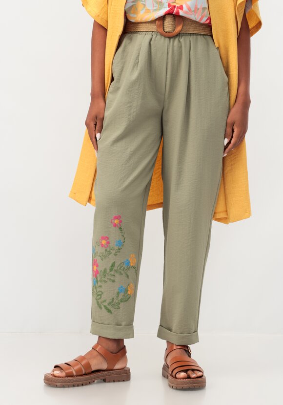 Брюки-бананы с принтом шир.  580, рис. 9