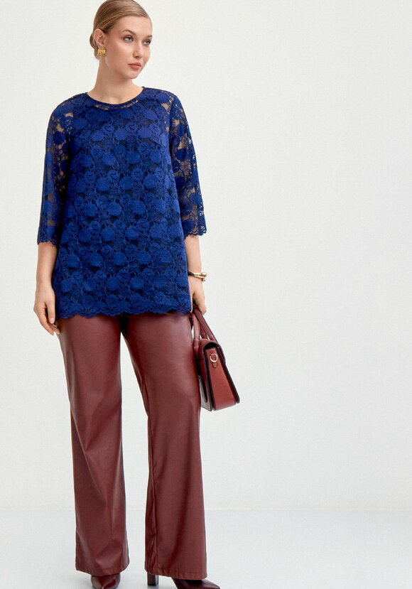 Туника из кружева с топом шир.  580, рис. 19