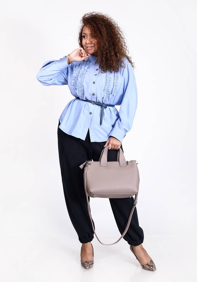 Блуза с вертикальными рюшами шир.  750, рис. 8