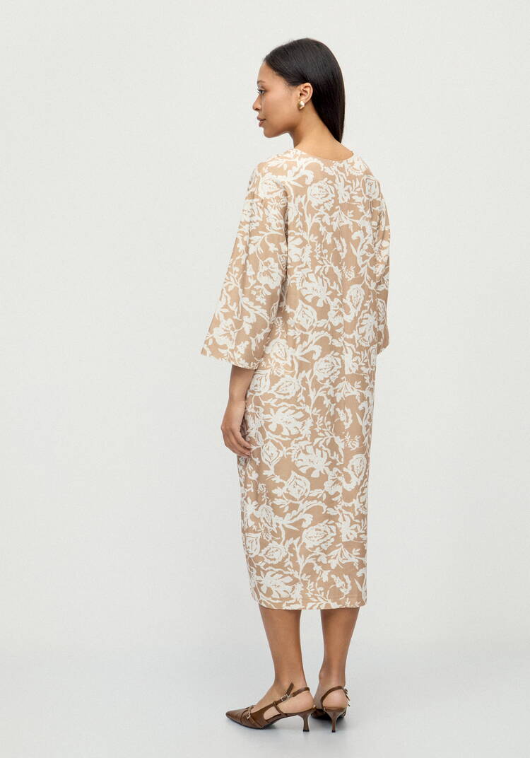 Платье изо льна Танцующая на ветру шир.  750, рис. 3