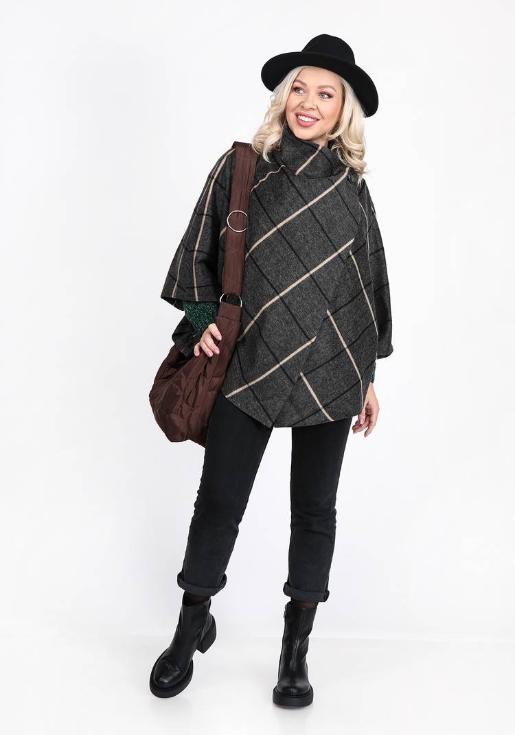 Пончо из ворсовой шерстяной ткани шир.  750, рис. 3