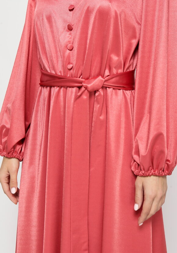 Платье с резинкой на талии и поясом шир.  580, рис. 4