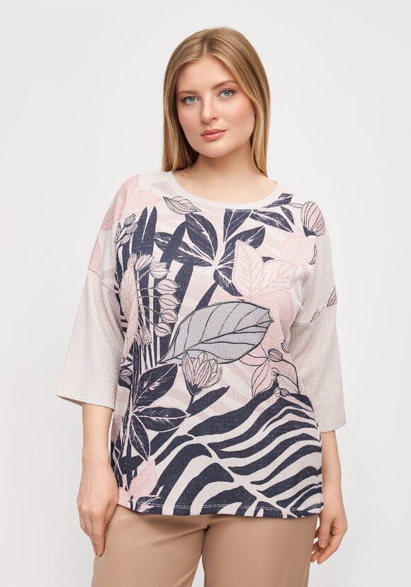 Блуза с цветочным принтом Амелия шир.  580, рис. 22