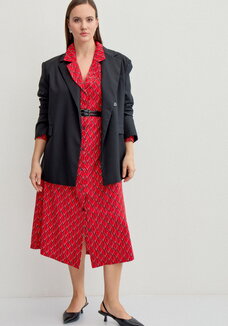 Платье рубашка с отложным воротником