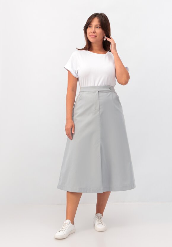 Юбка А-силуэта с карманами шир.  580, рис. 16