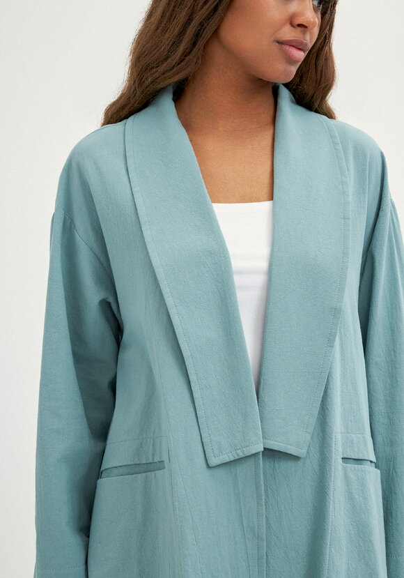 Кардиган свободный с оригинальным воротом шир.  580, рис. 22