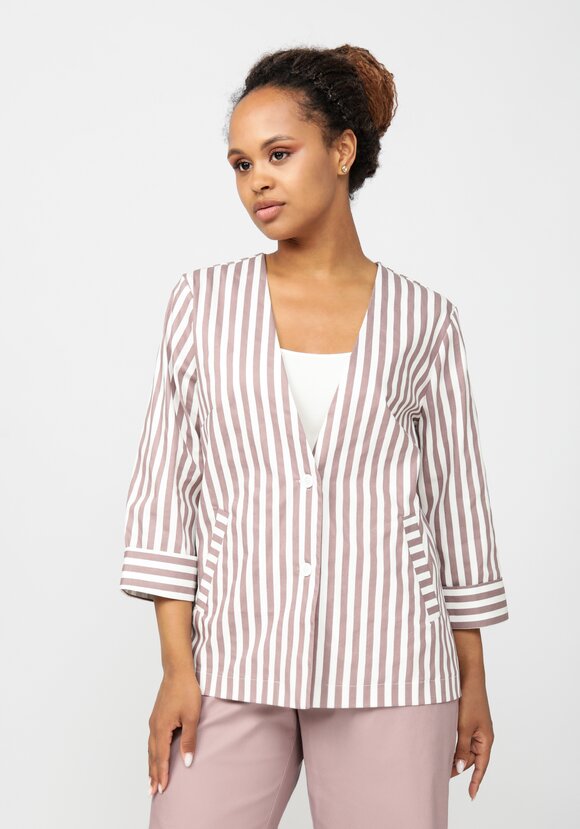 Пиджак в полоску с укороченным рукавом шир.  580, рис. 6