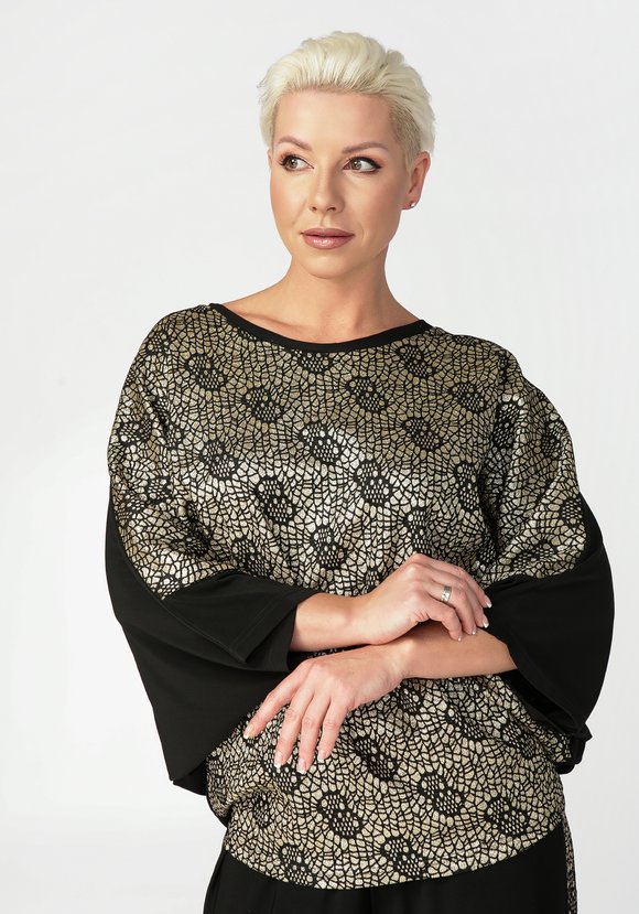 Блуза Блестящая улыбка шир.  580, рис. 12