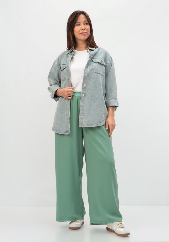 Брюки с резинкой на талии прямые шир.  580, рис. 10